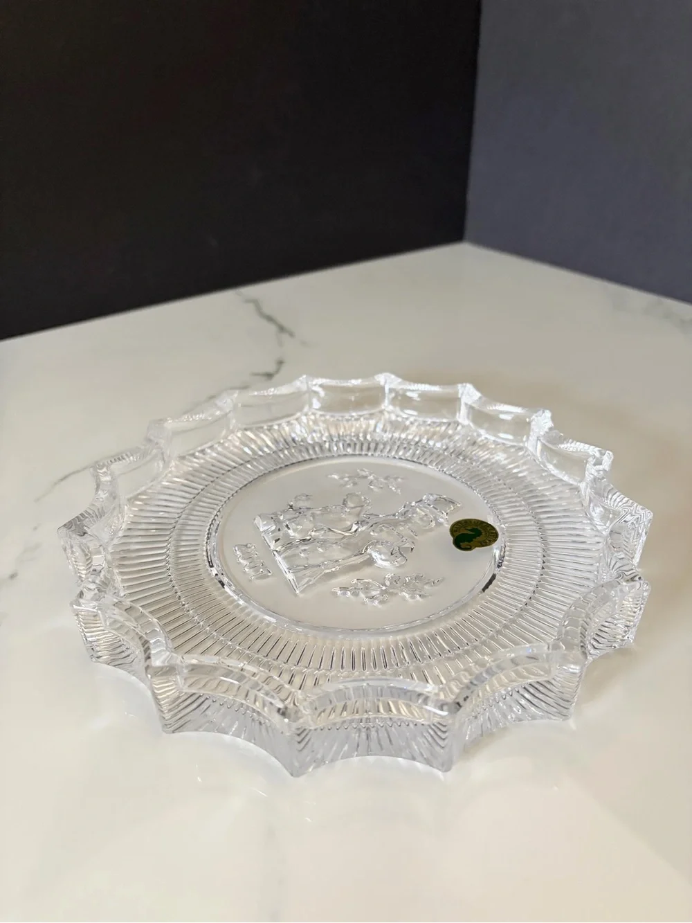 Jolly Snowman 2007 Christmas Plate by Waterford Crystal